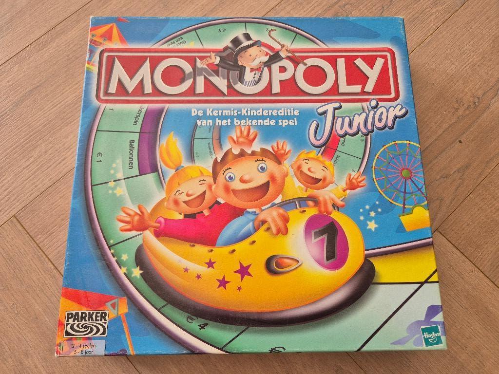 monopoly junior kermis, Hobby en Vrije tijd, Gezelschapsspellen | Bordspellen, Ophalen of Verzenden, Gebruikt