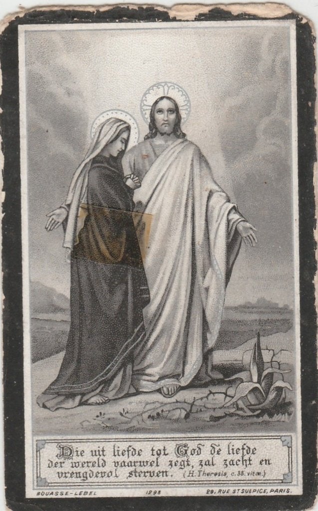 liduina koot-wateringen 1903, Ophalen of Verzenden, Bidprentje