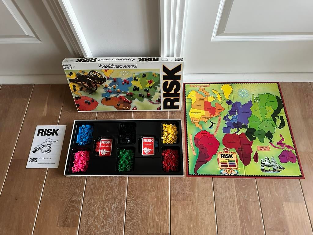 Risk strategisch vintage bordspel van Parker., Ophalen, Zo goed als nieuw