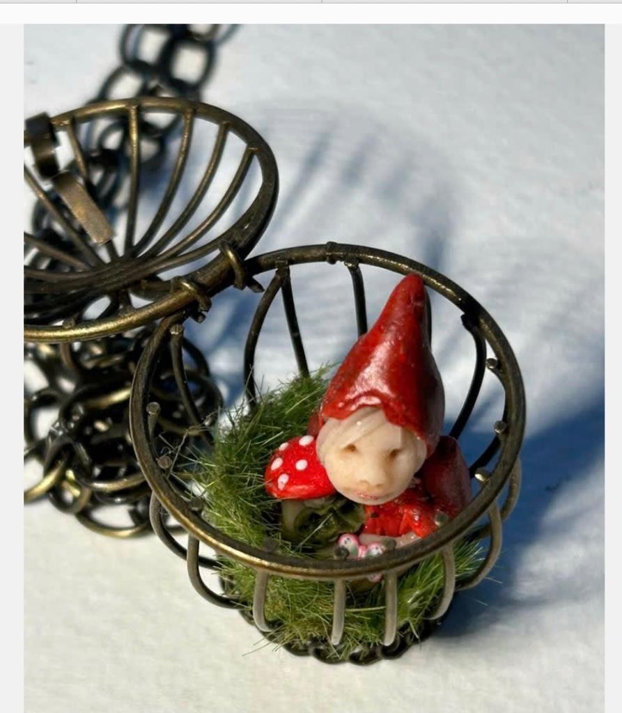 Lief klein elfje in kettinghanger 4 cmaan ketting 90 cm, Sieraden, Tassen en Uiterlijk, Overige materialen, Nieuw, Ophalen of Verzenden
