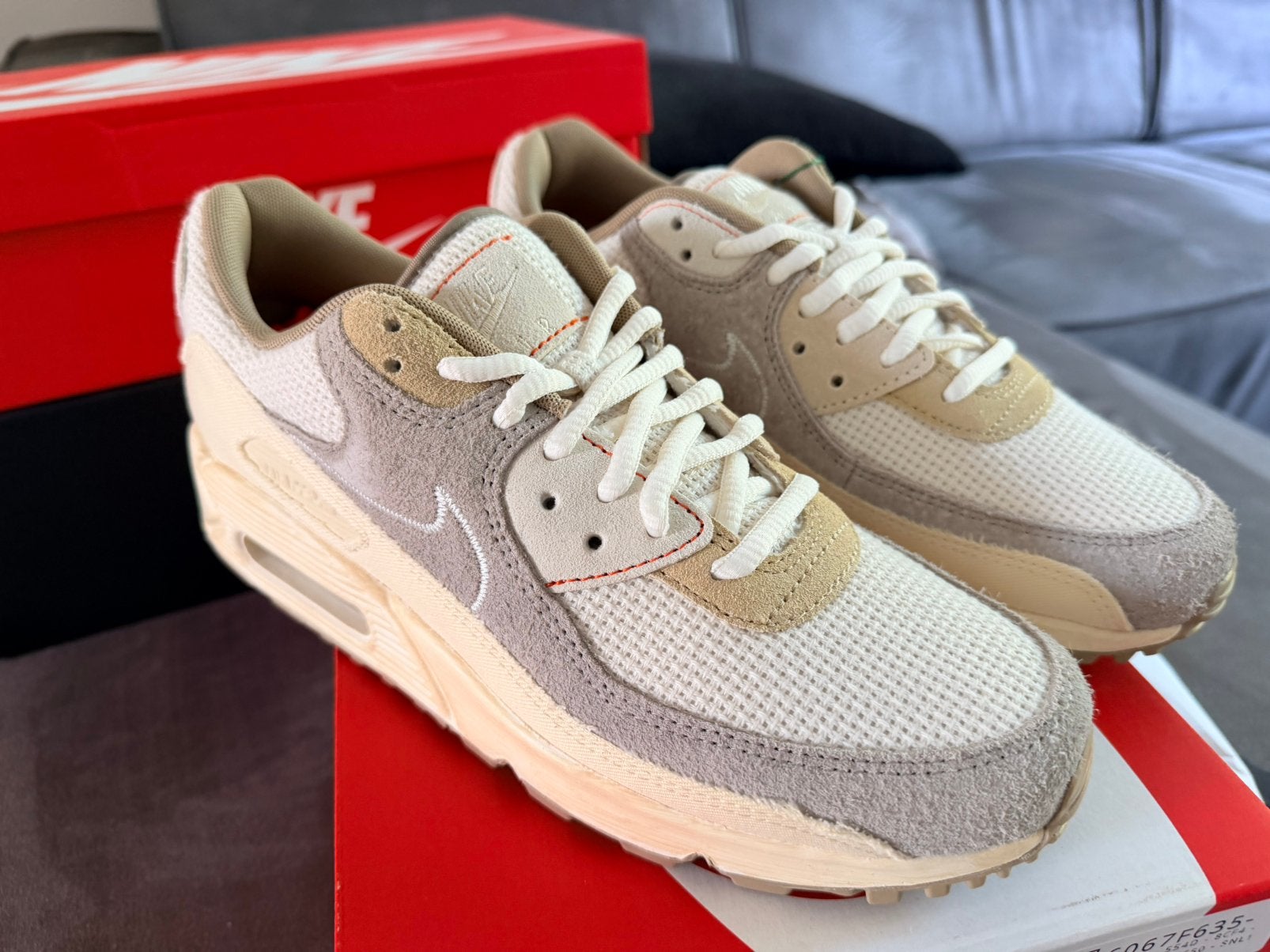 Nike air max 90 Pale Ivory maat 43, Overige kleuren, Nieuw, Ophalen of Verzenden, Sneakers of Gympen