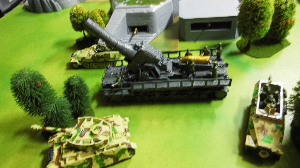 28MM/Bolt Action1:56   Zwaar geschut /geprint    wargaming, Hobby en Vrije tijd, Gebruikt, Ophalen of Verzenden, Historisch, Geverfd