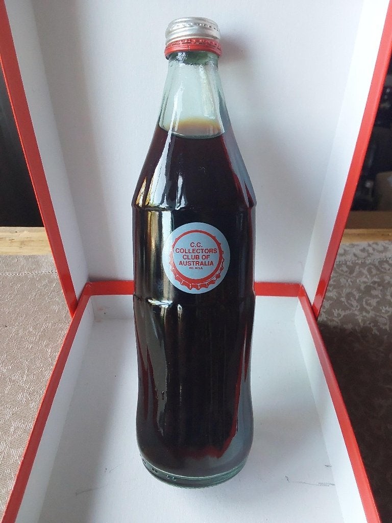 Coca Cola FLES AUSTRALIA ADELAIDE 1991 COLLECTORS CLUB 500 M, Ophalen of Verzenden, Zo goed als nieuw, Overige typen