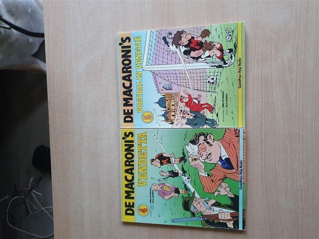 ns-de macaroni\'s-3 stuks-uitstekende staat-losse verkoop, Eén stripboek, Ophalen of Verzenden, Zo goed als nieuw