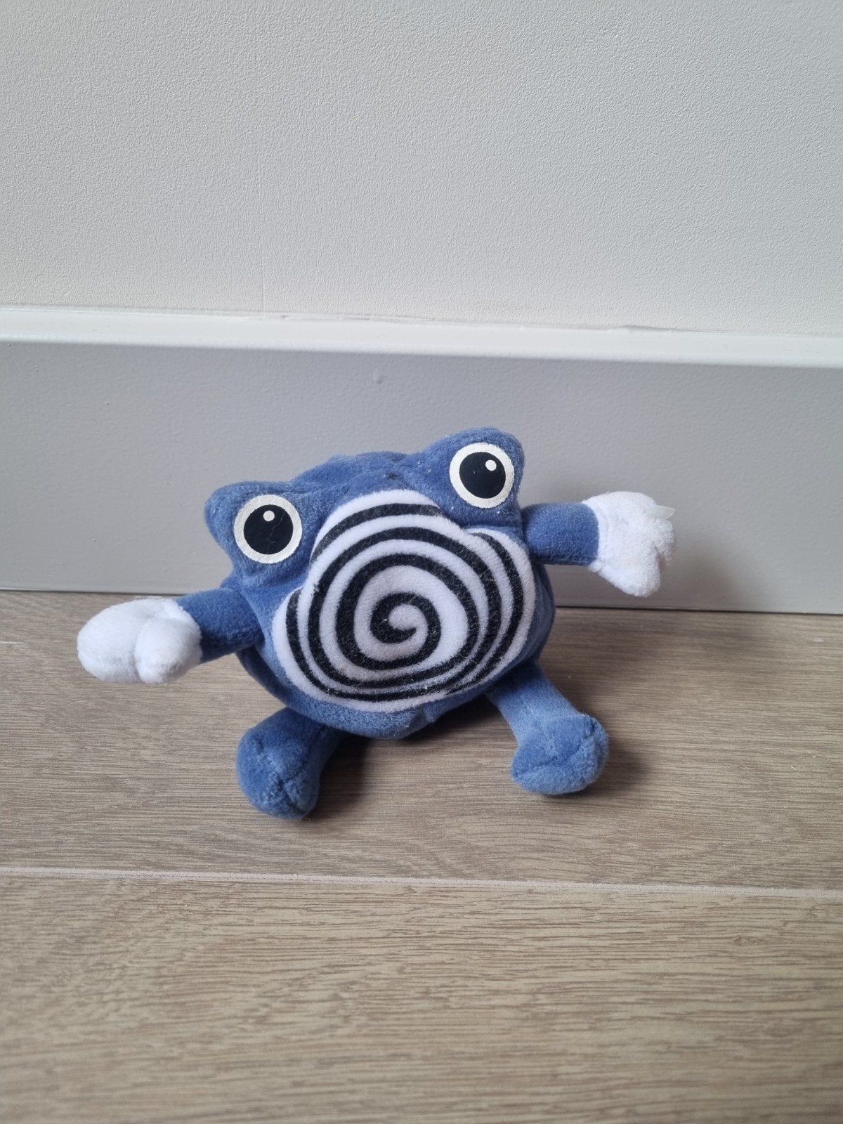 Pokémon Poliwirl knuffeltje Hasbro Vintage 2000, Gebruikt, Overige merken, Overige typen, Blauw