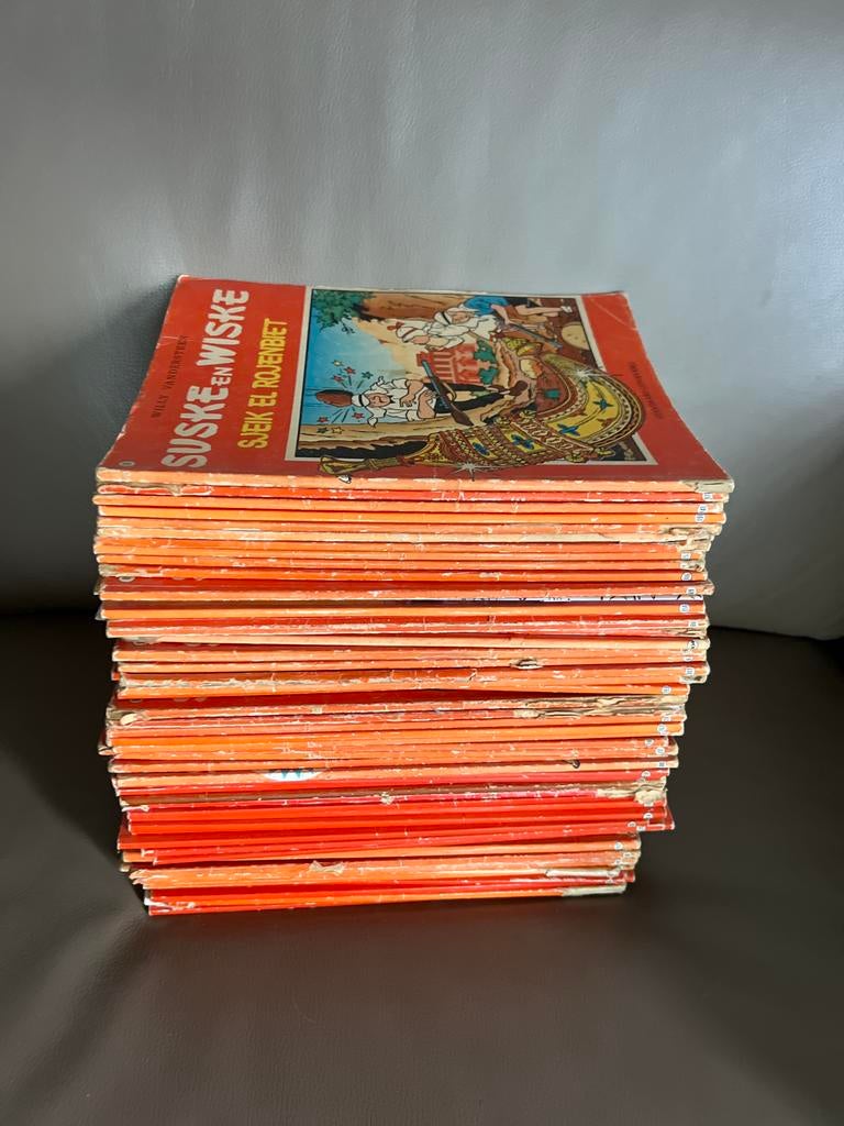 Suske en Wiske - Sjeik El Roojenbiet (oude uitgave), Meerdere stripboeken, Ophalen of Verzenden, Gelezen