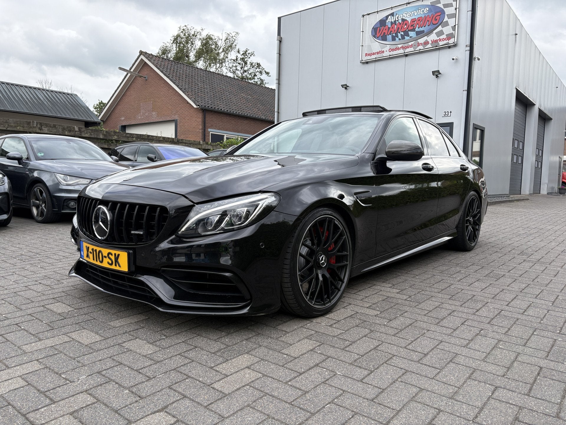 Mercedes-Benz C-Klasse AMG 63 S PANO / Schaalstoelen / Sfeer, Auto's, Mercedes-Benz, Automaat, Achterwielaandrijving, Gebruikt