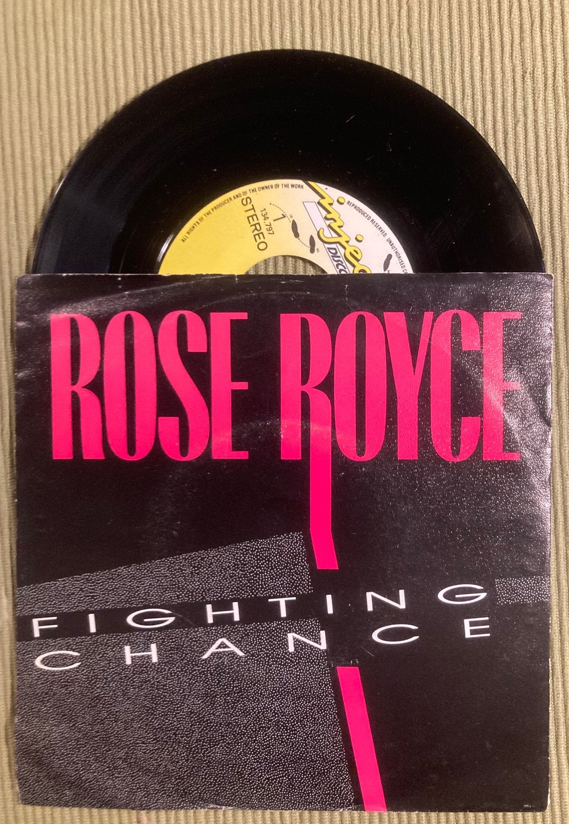 Vinyl single Rose Royce - Fighting Chance, Gebruikt, 7 inch, Ophalen of Verzenden, R&B en Soul