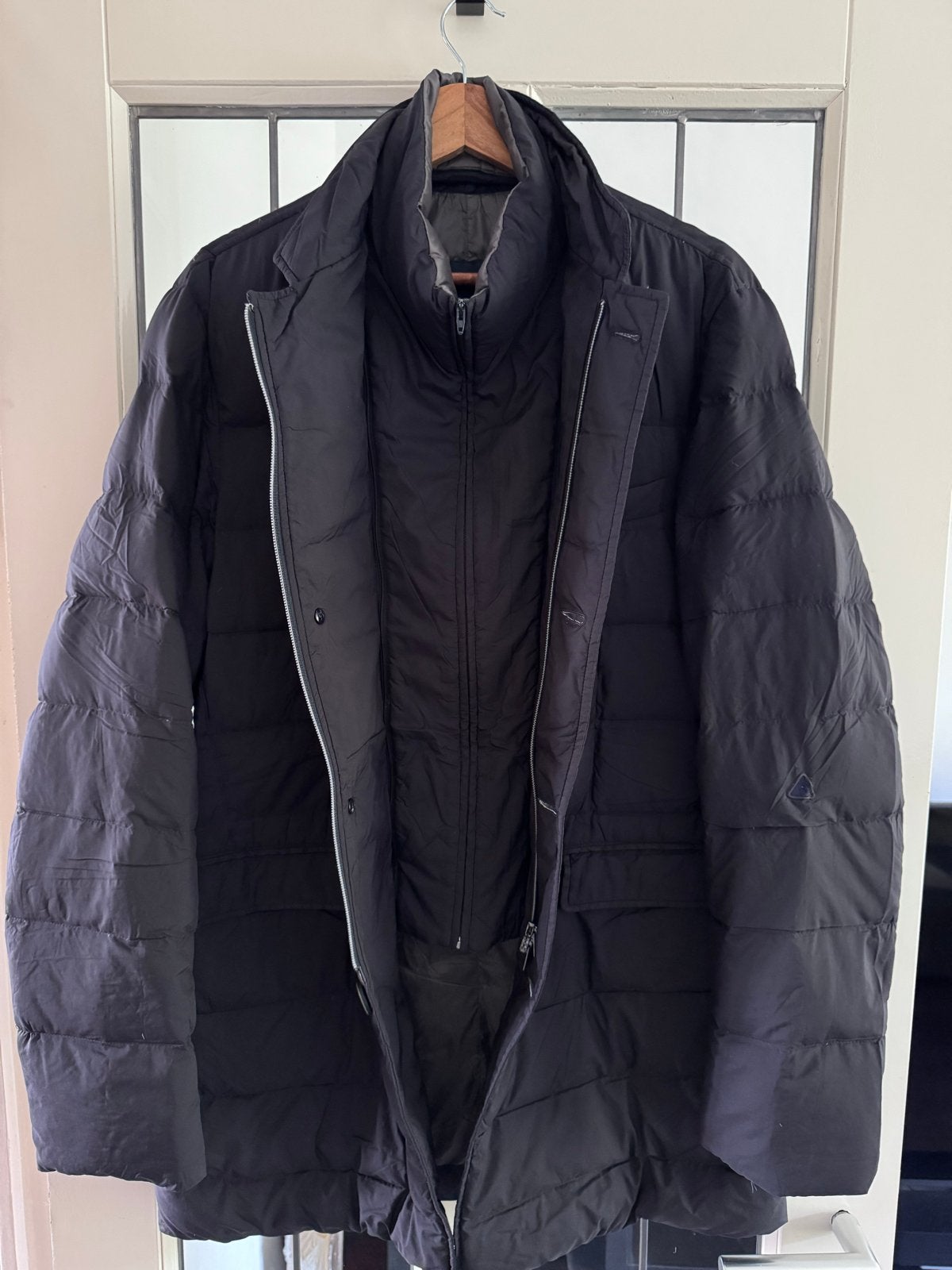 Herno Lichtgewicht Winterjas - Donkerblauw, Maat 50, Kleding | Heren, Ophalen of Verzenden, Gedragen, Maat 48/50 (M), Blauw