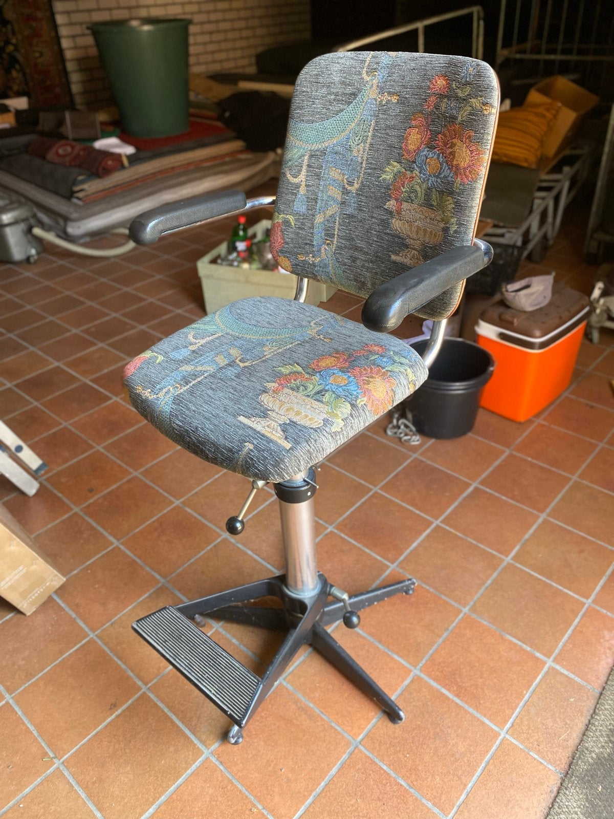 PRIJS VERLAAGD—Vintage Stuurstoel - semi professioneel, Ophalen, Gebruikt, Interieur en Kussens