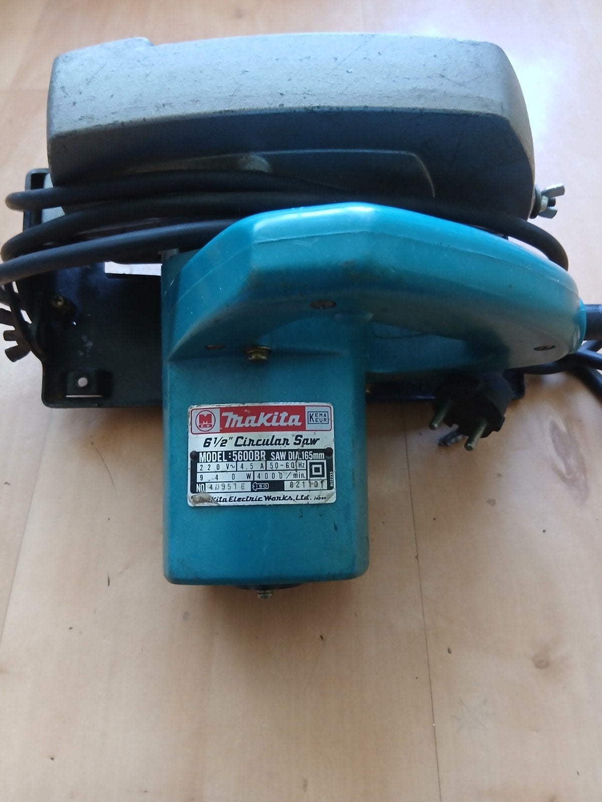 Makita 5600B 6 1/2" Cirkelzaag - Vintage en Krachtig, Gebruikt, Cirkelzaag, 600 tot 1200 watt, Ophalen of Verzenden