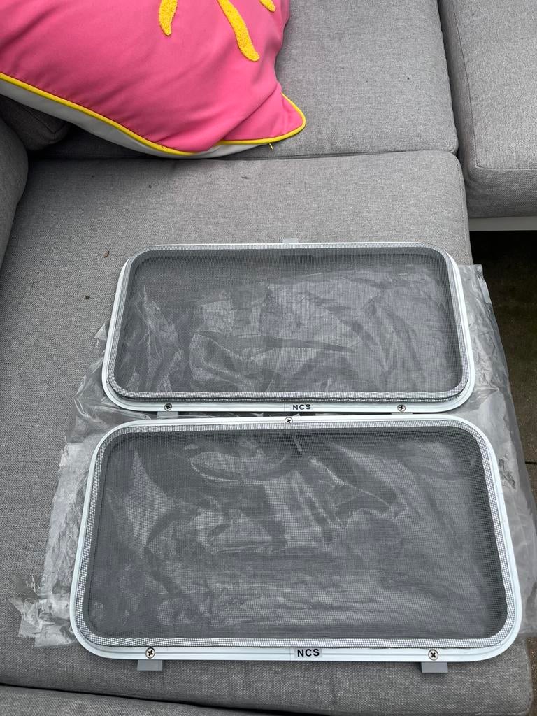 Horren 2 stuks boot ramen, Watersport en Boten, Ophalen, Nieuw, Zeilboot of Motorboot