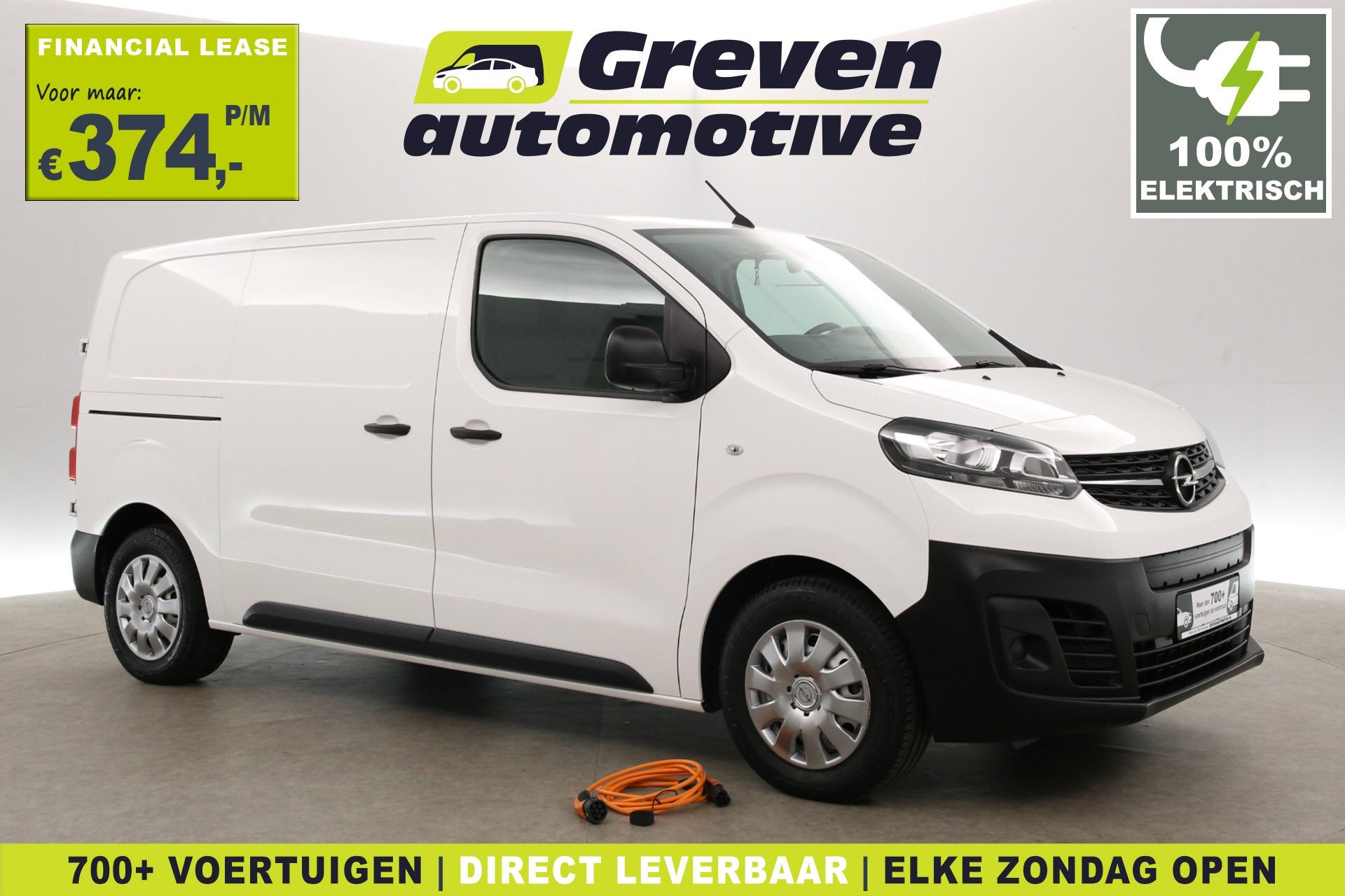 Opel Vivaro-e 75 kWh L2H1 | Snelladen | Airco | Camera | Cru, Automaat, Gebruikt, Parkeersensor, Wit