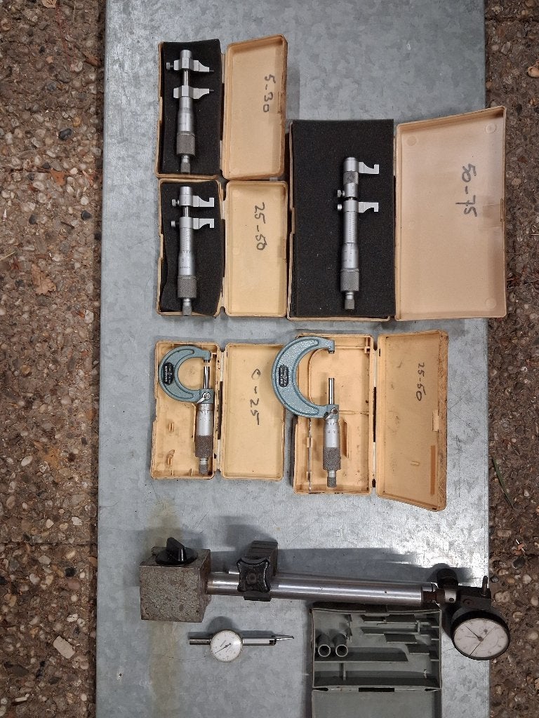 mitutoyo  binnen en buiten micrometers, Ophalen, Gebruikt