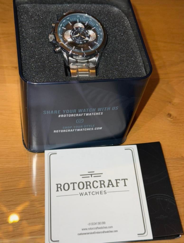 Rotorcraft savage RC4501 horloge, Ophalen, Zo goed als nieuw, Staal, Overige merken