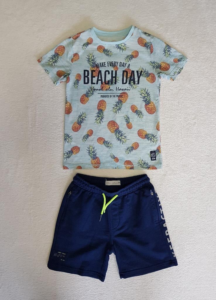 Geweldig jongens ananas shirt van de WE maat 134-140., Verzenden, Zo goed als nieuw, Shirt of Longsleeve, Jongen