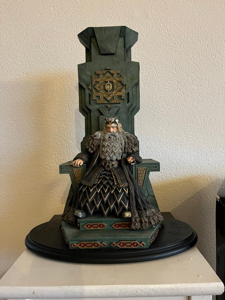 King Thror on Throne statue - WETA, Ophalen, Zo goed als nieuw, Beeldje of Buste