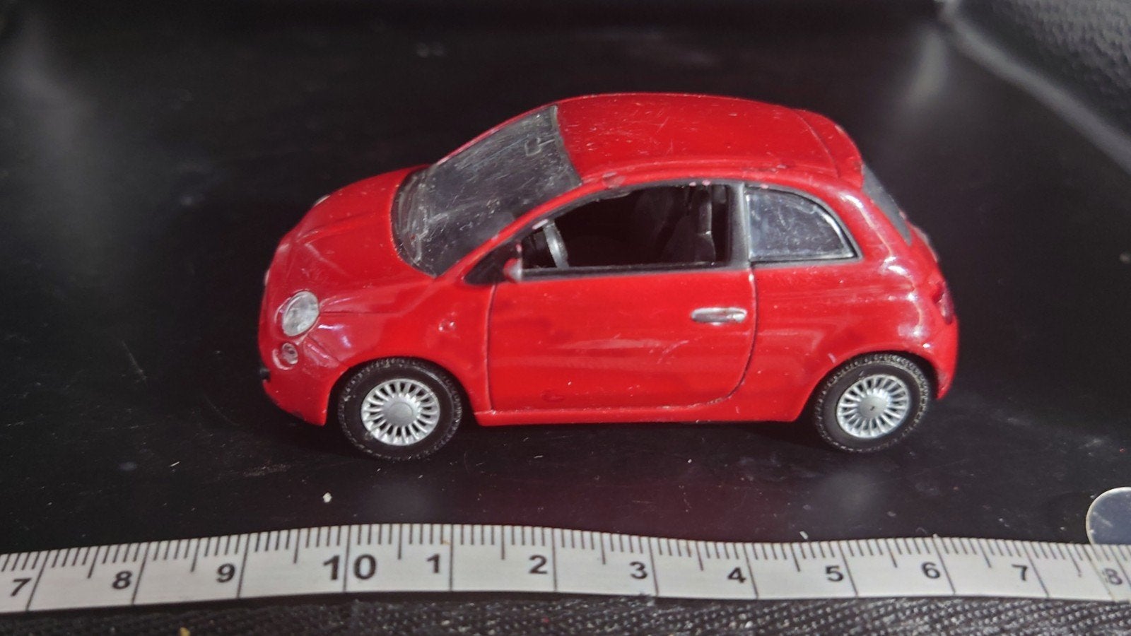 Norev 1:43 Fiat 500 - Rood Die-cast Modelauto, Ophalen of Verzenden, Zo goed als nieuw, Auto, Norev