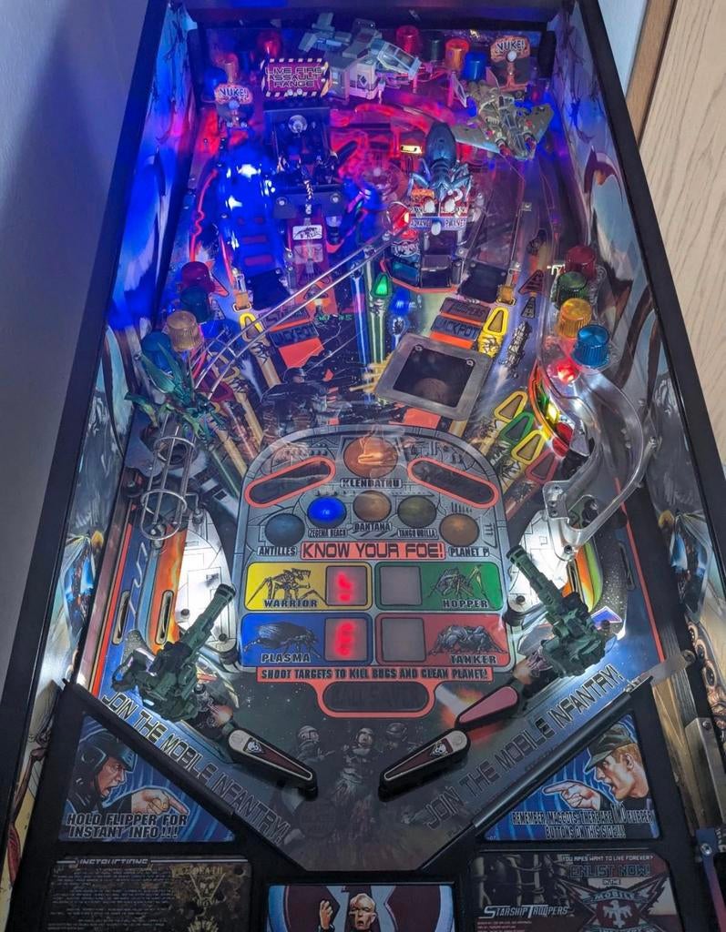 Sega Starship Troopers Flipperkast, Gebruikt, Sega, Overige soorten, Ophalen of Verzenden