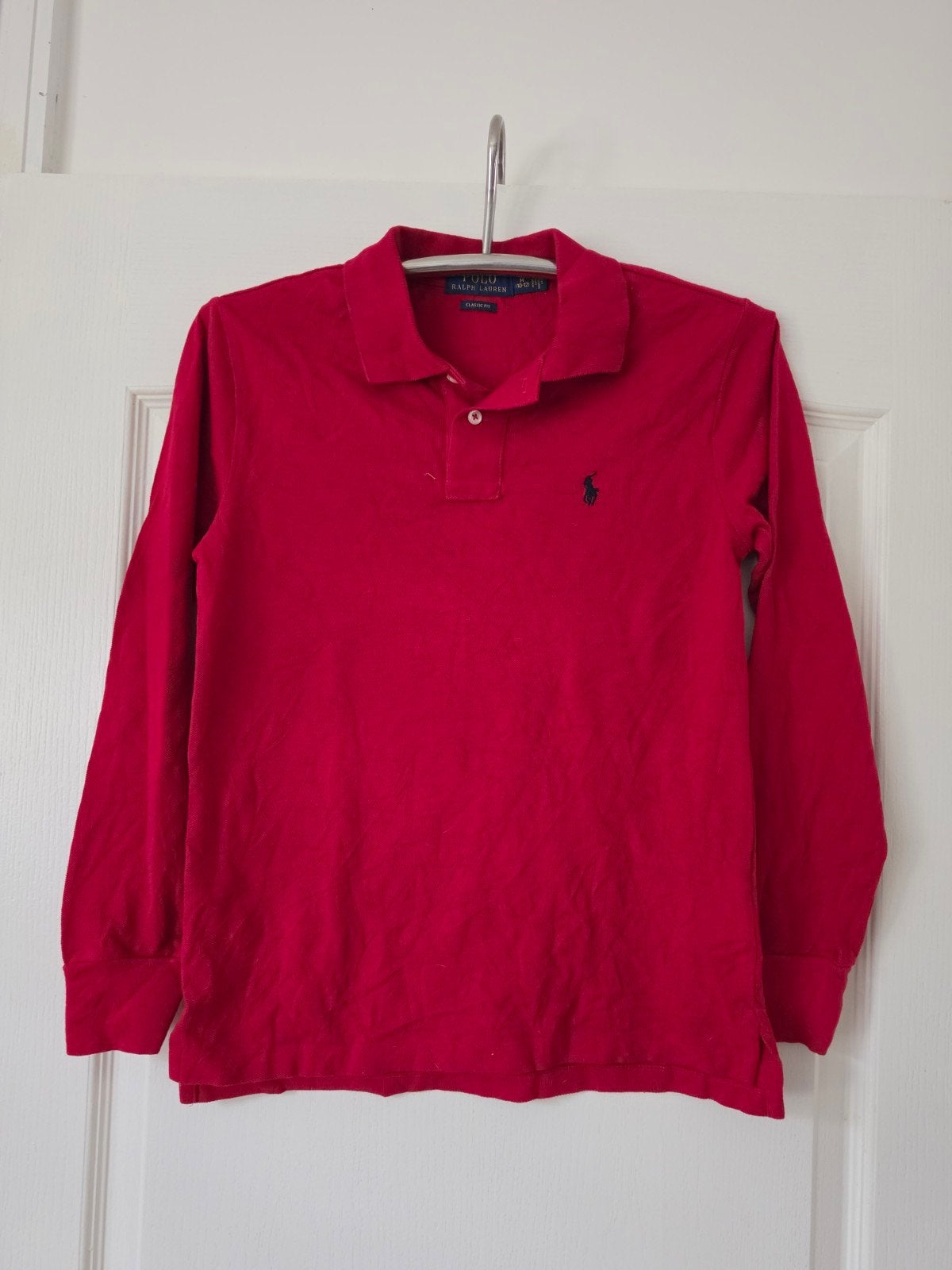 Rode Ralph Lauren Polo Classic Fit (M 10-12), Ophalen of Verzenden, Zo goed als nieuw