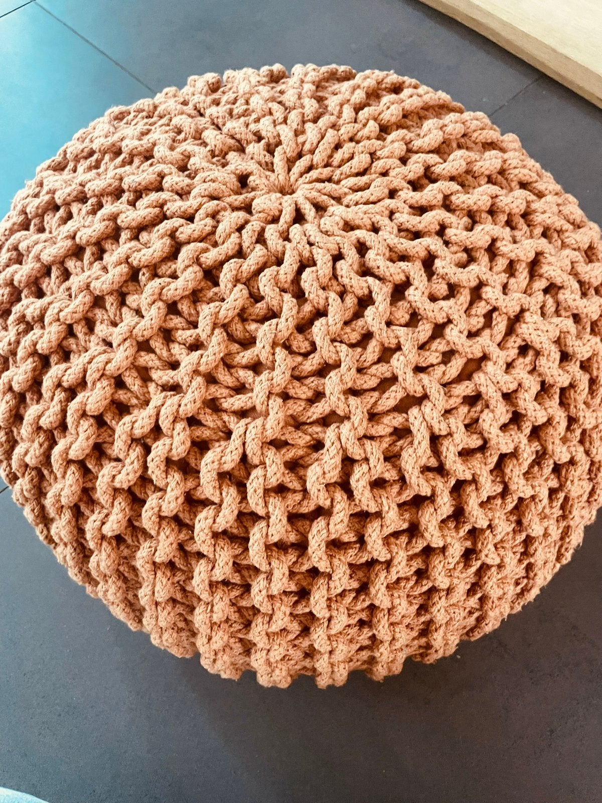 Poef, Huis en Inrichting, Ophalen, Gebruikt, Rond, Minder dan 50 cm