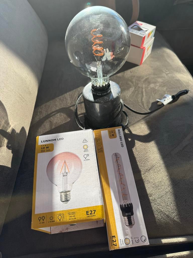 IKEA LUNNOM & ROLLSBO LED Lampen E27 - Nieuw, 30 tot 60 watt, Led-lamp, Soft of Flame, Nieuw