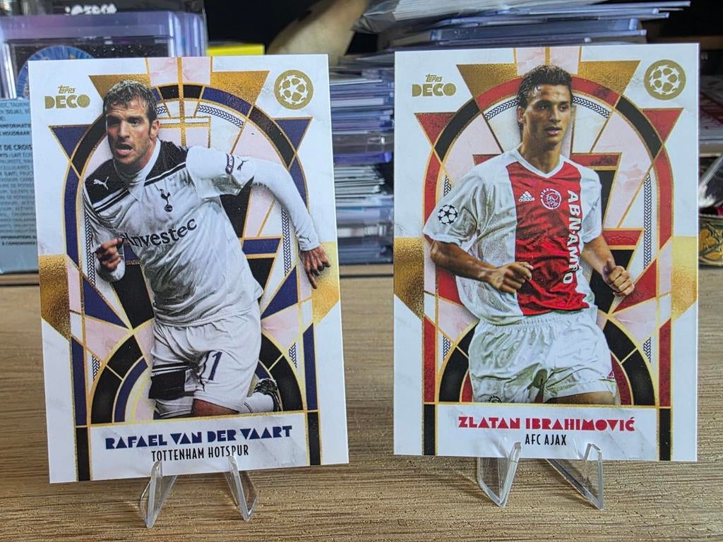 Topps Deco Van der Vaart & Ibrahimović Legends, Ophalen of Verzenden, Zo goed als nieuw, Ajax, Spelerskaart