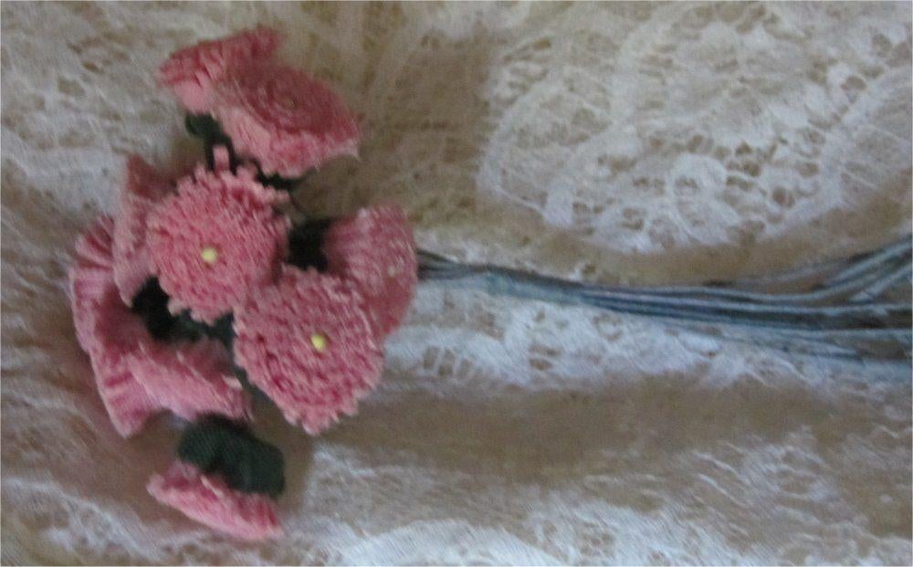Boeketje miniatuur bloemen voor in het poppenhuis, Verzamelen, Poppenhuizen en Toebehoren, Decoratie, Ophalen of Verzenden