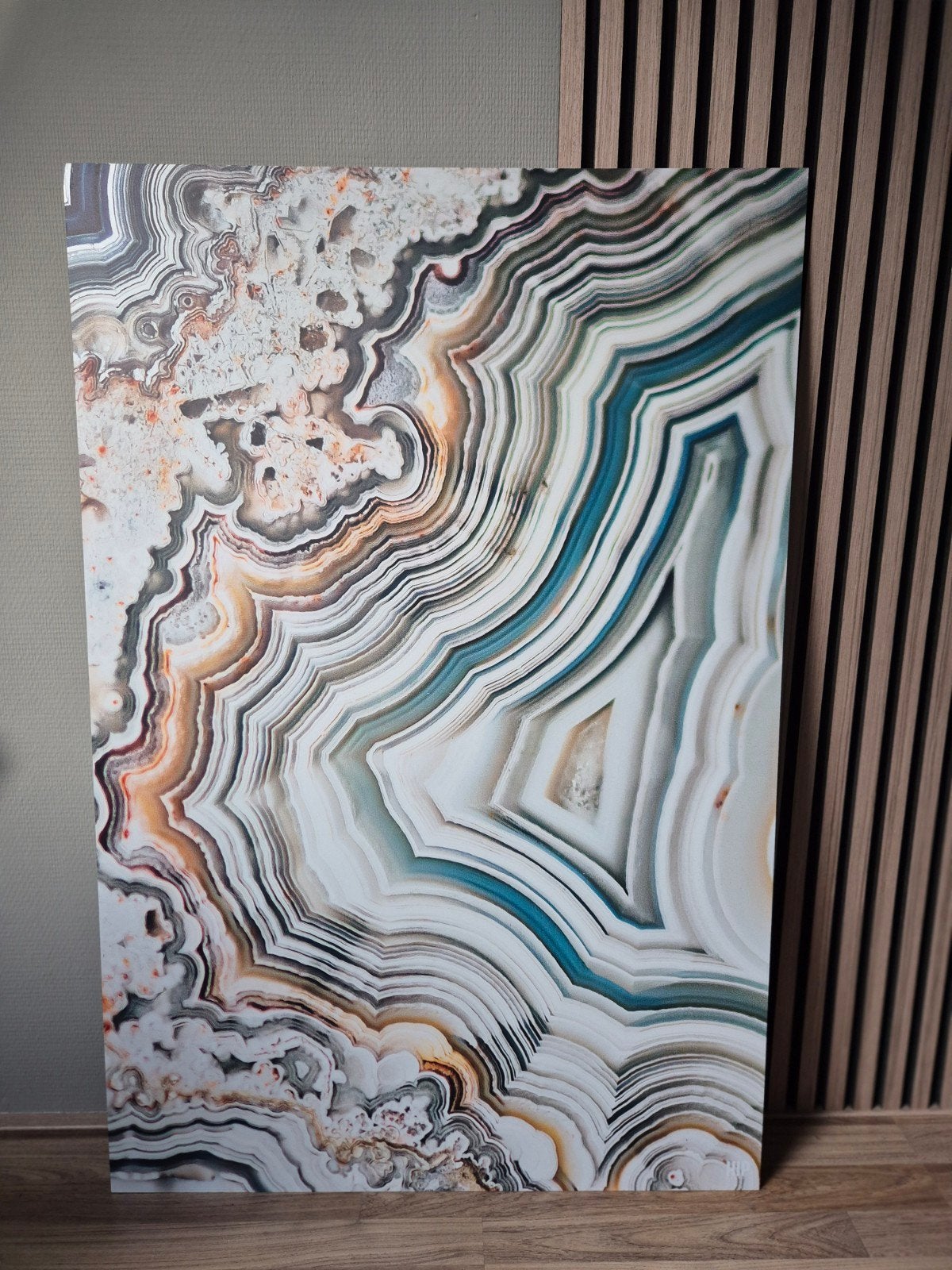 HIP ORGNL Premium Aludibond Plaat Lace Geode 120x80 cm, Ophalen, Metaal, Meerkleurig, Zo goed als nieuw