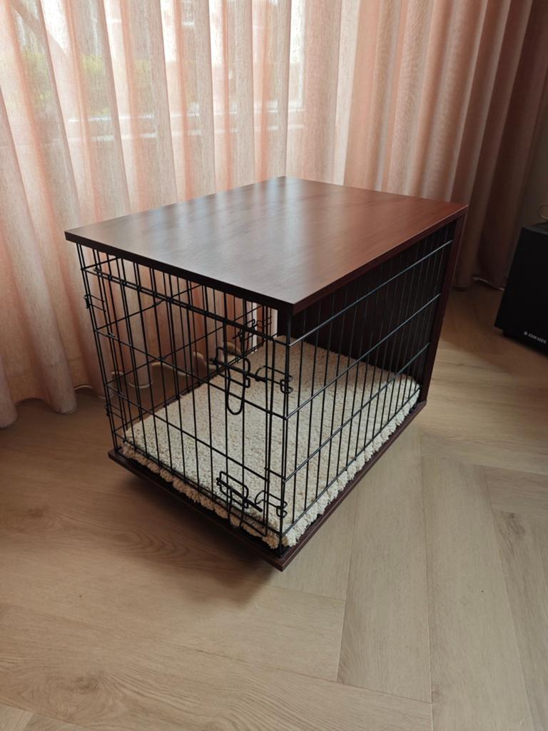 Omlet Fido Studio 24 hondenbench walnoot hout, Dieren en Toebehoren, Ophalen, Gebruikt