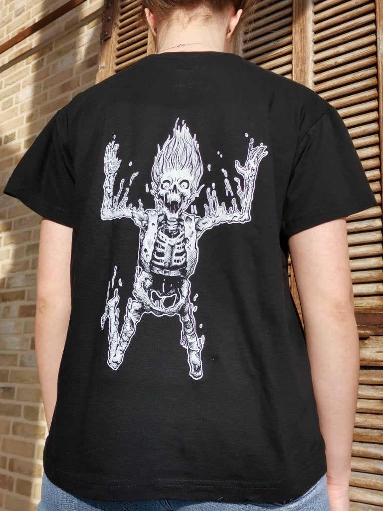 Fuck it, I'm already dead t-shirt, Studio Lizzy Houbiers, Zwart, Nieuw, Overige maten