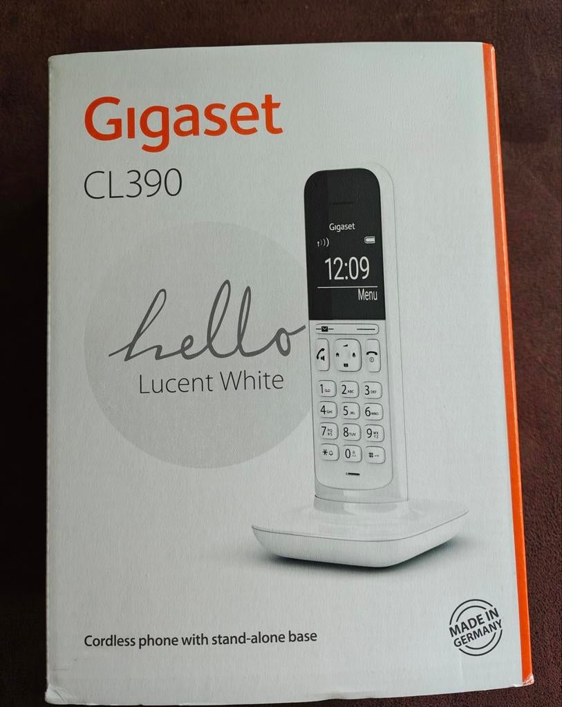 Gigaset CL390 'hello Lucent White' draadloze telefoon, Ophalen of Verzenden, Nieuw, 1 handset, Stralingsarm