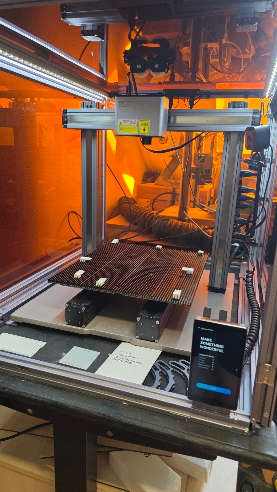 Snapmaker A350T met enclosure en reserve onderdelen, Ophalen, Gebruikt