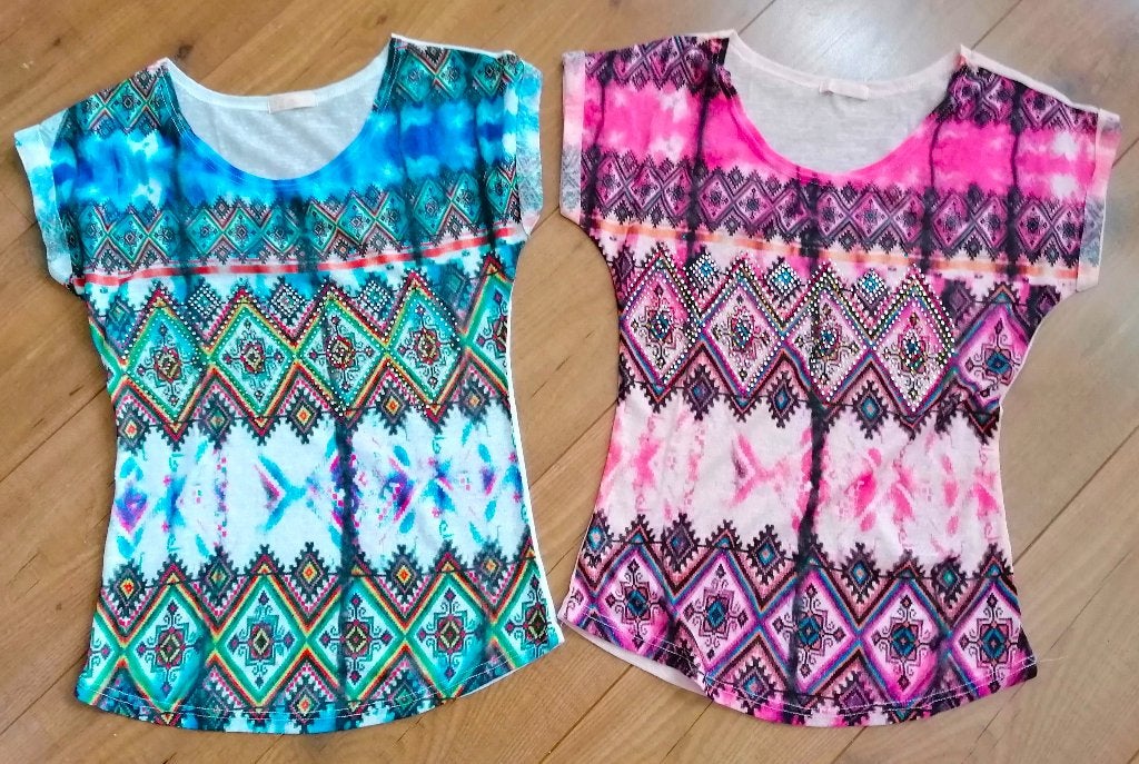 2 SUPER LEUKE shirtjes (blauw en roze) mt. S/M, Kleding | Dames, Overige kleuren, Nieuw, Ophalen of Verzenden, Korte mouw
