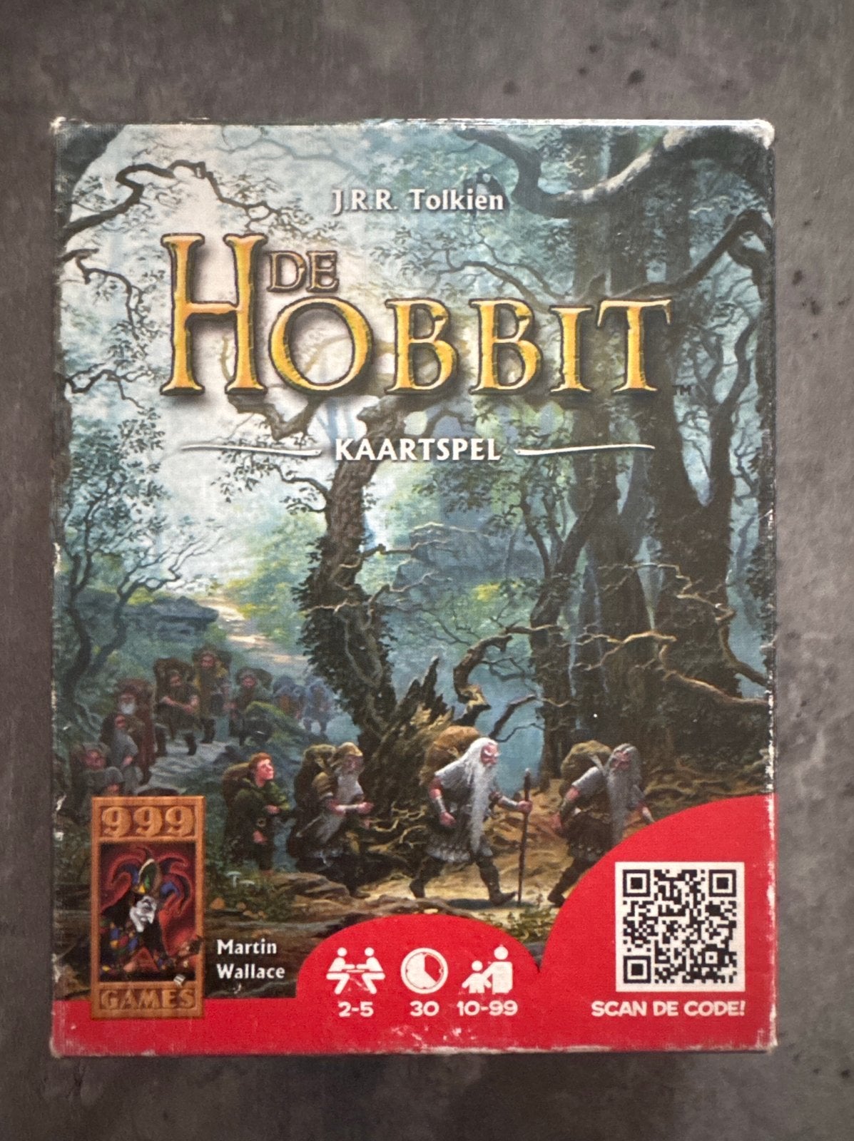 De Hobbit Kaartspel, Een of twee spelers, Ophalen of Verzenden, Gebruikt