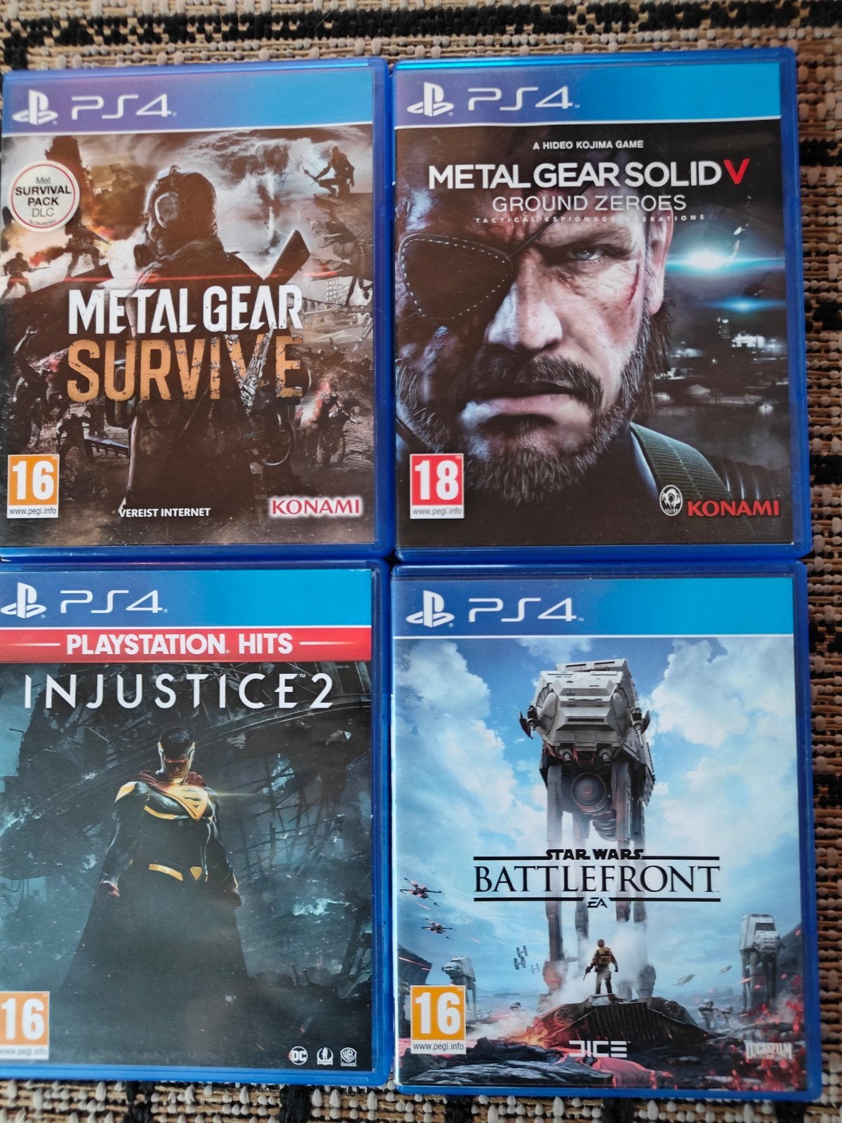 9x PS4 Games – Metal Gear, Star Wars, LEGO, The Crew 2, Just, Spelcomputers en Games, Ophalen of Verzenden, Zo goed als nieuw