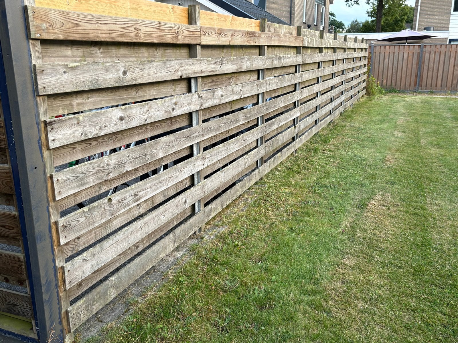 Houten schuttingdelen - Gebruikt, Ophalen, 6 meter of meer, Hout, 1 tot 2 meter