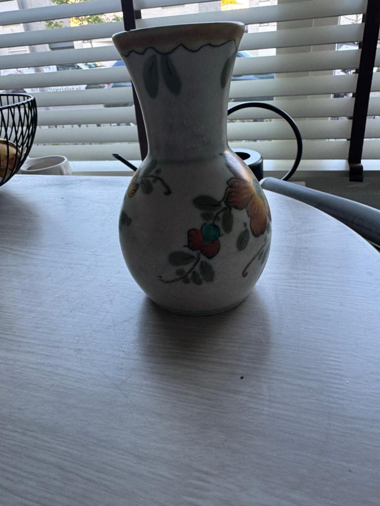 Vintage Royal Goedewaagen vaas met bloemmotief, Antiek en Kunst, Antiek | Vazen, Ophalen of Verzenden