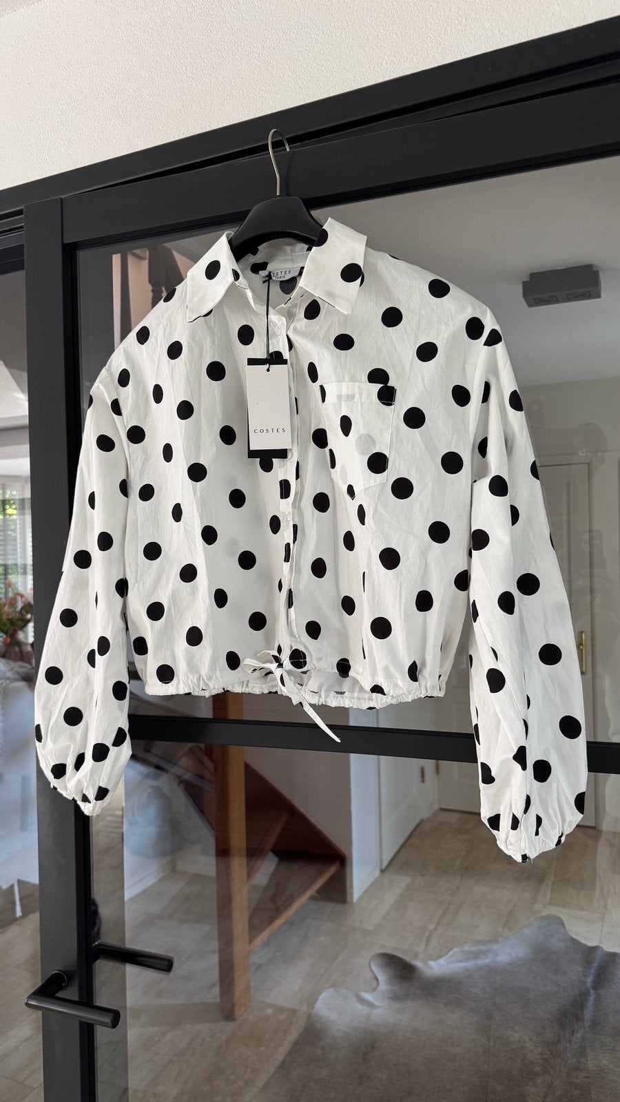 nieuw stippen blouse costes, Ophalen of Verzenden, Nieuw, Maat 36 (S), Wit