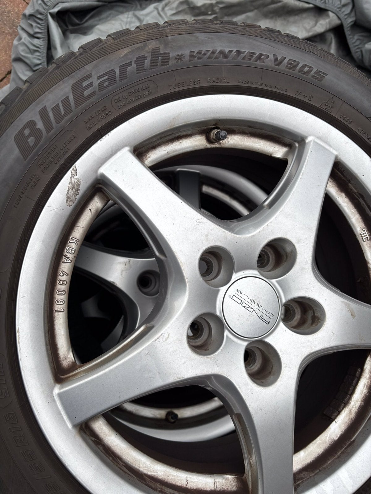 16 inch Winterbanden met velgen, Auto-onderdelen, Ophalen, 16 inch, Banden en Velgen, 205 mm
