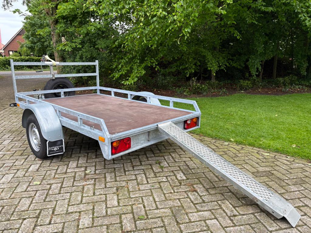 ZGAN! Twins motor/quad trailer / aanhanger 750 kg, Ophalen, Zo goed als nieuw