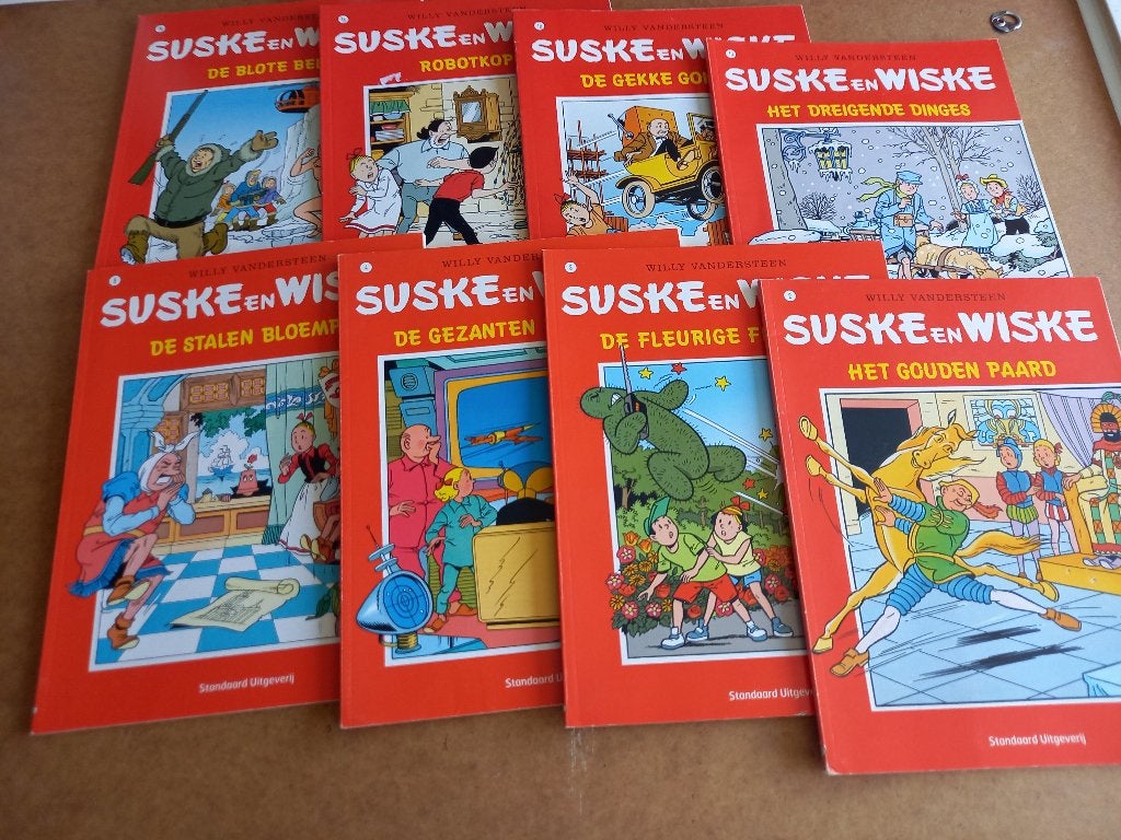 Suske en Wiske: 8x Shell uitgave, Meerdere stripboeken, Ophalen of Verzenden, Gelezen