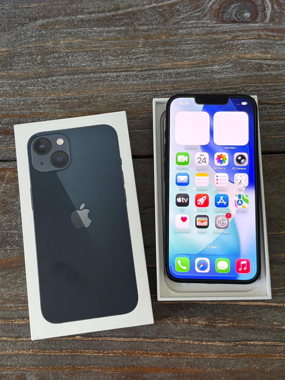 Apple iphone 13 128GB batterijconditie 97% Nieuwstaat, Telecommunicatie, Mobiele telefoons | Apple iPhone, 97 %, Zwart, IPhone 13