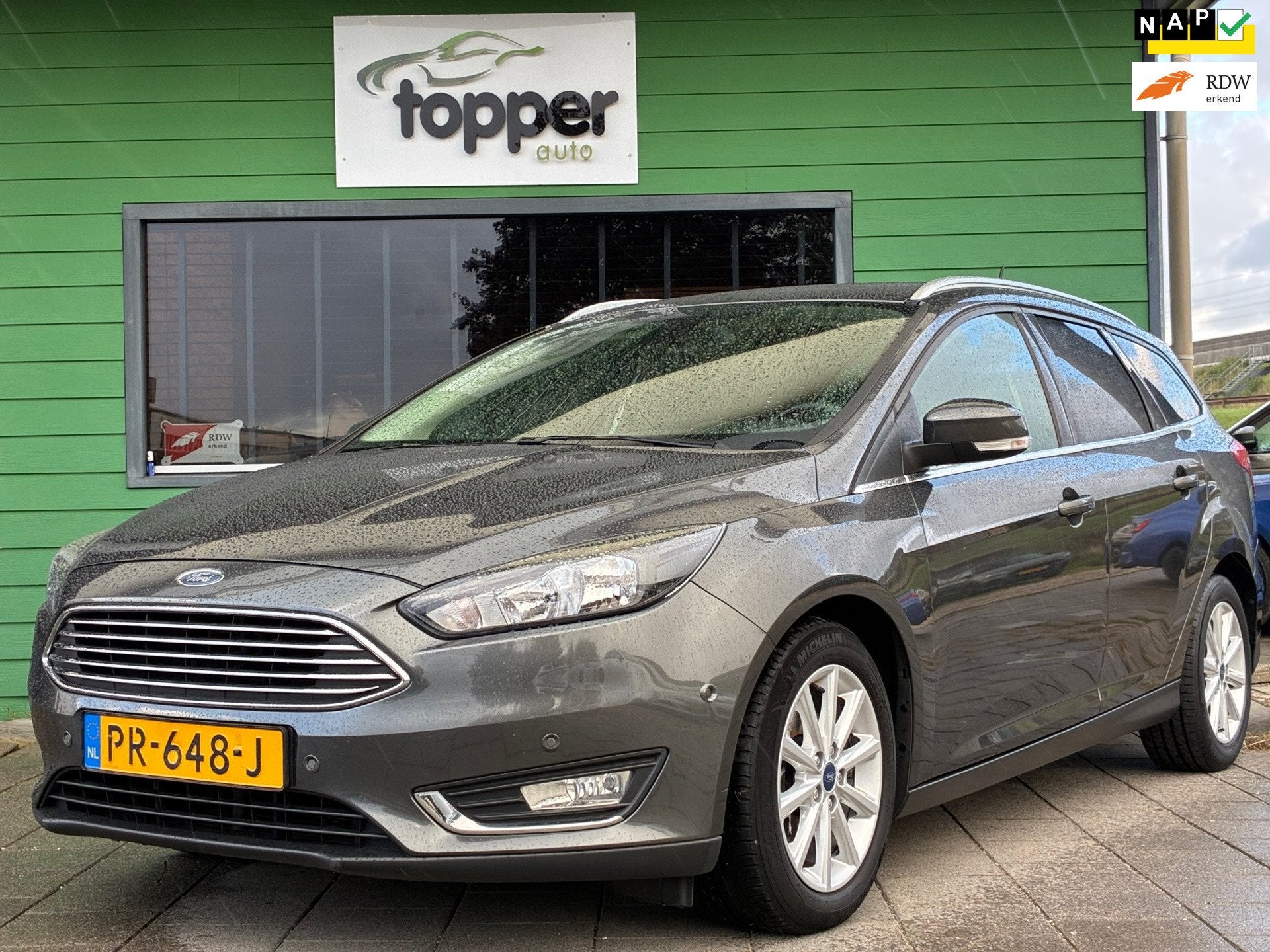 Ford Focus Wagon 1.0 Titanium|2e Eigenaar|D-riem v.v.|Cruise, Dealer onderhouden, 125 pk, Gebruikt, Origineel Nederlands