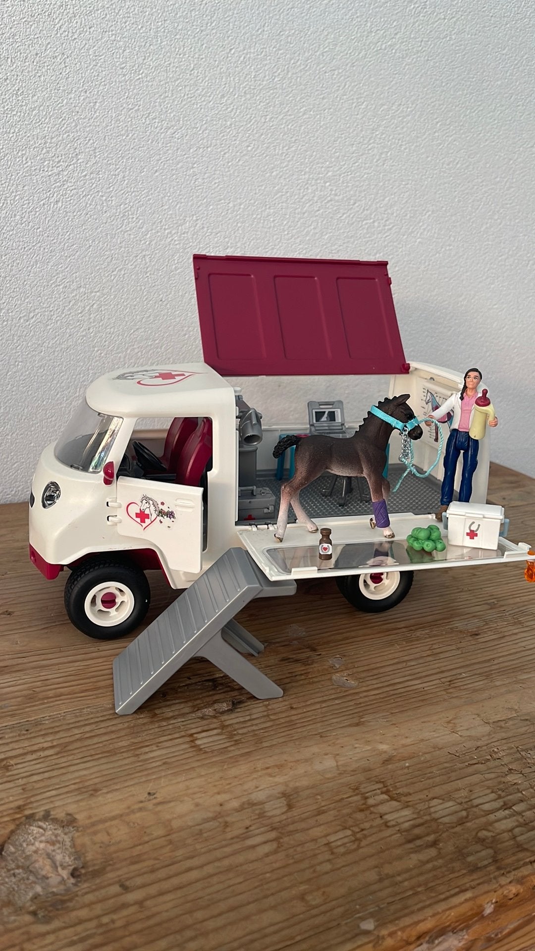 Schleich dierenarts bus, Ophalen of Verzenden, Zo goed als nieuw