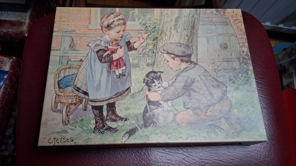 Vintage Legpuzzel 500 Stukjes - Ot En Sien, Ophalen of Verzenden, 500 t/m 1500 stukjes, Gebruikt, Legpuzzel