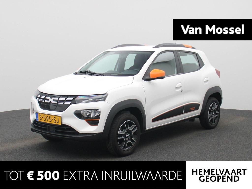 Dacia Spring Expression 27 kWh | Orange Pack | Nieuwe Logo's, Gebruikt, Wit, Parkeersensor, Onderhoudsboekje