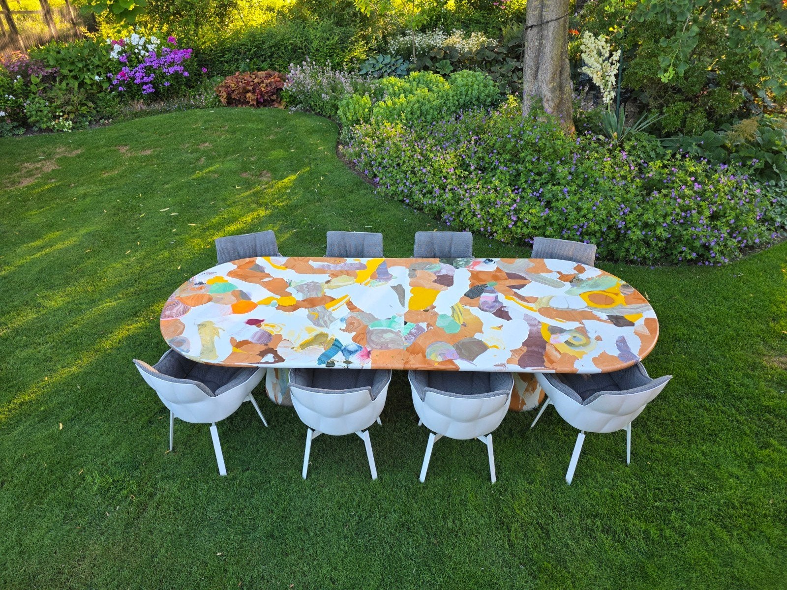 Dirk van der Kooij Meltingpot design tafel 320cm showmodel, Ophalen of Verzenden