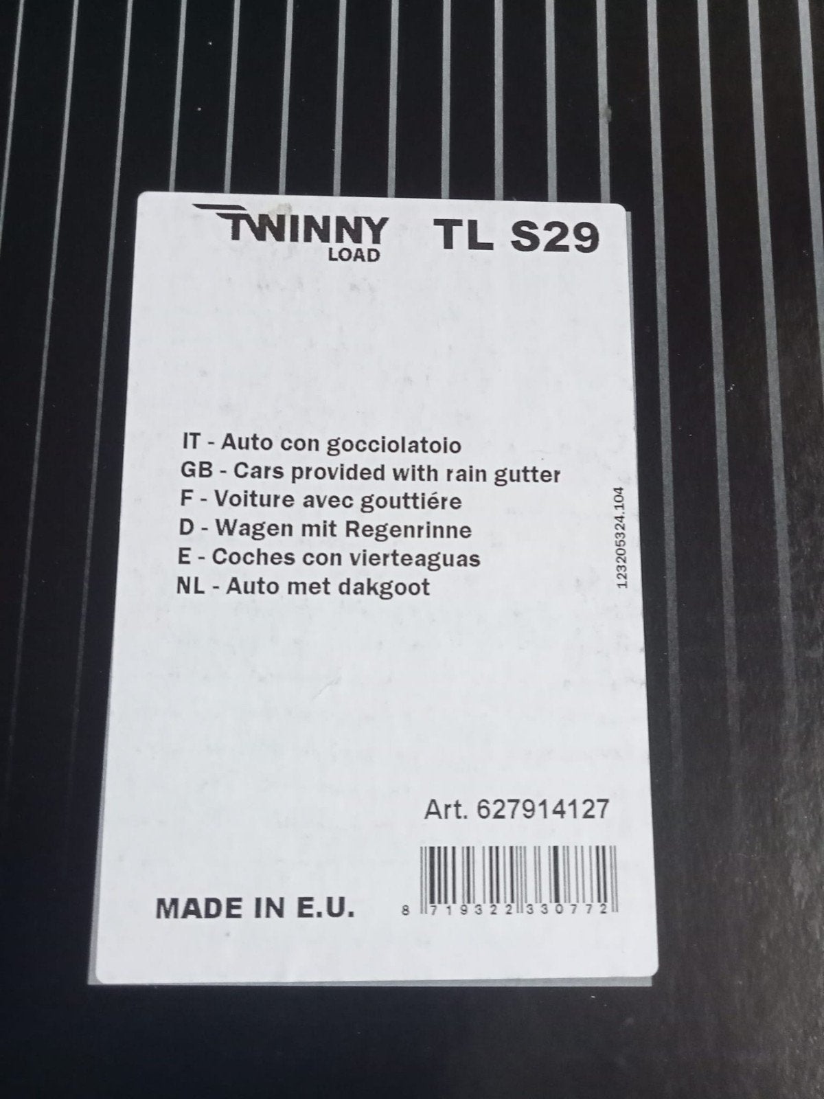 Twinny Load TL S29 Stalen Dakdrager - Nieuw in Doos, Auto diversen, Dakdragers, Ophalen of Verzenden, Nieuw