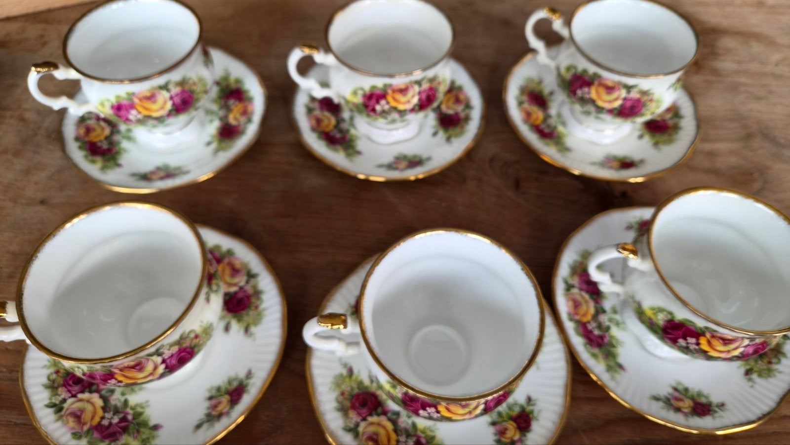 Elisabethans Kop en Schotel Set, Antiek en Kunst, Ophalen